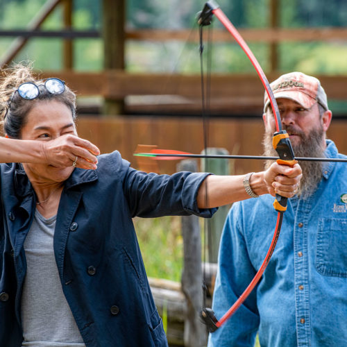 Archery practice