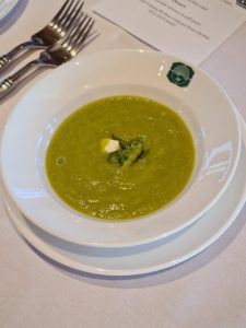Chef Lucas Istace green soup